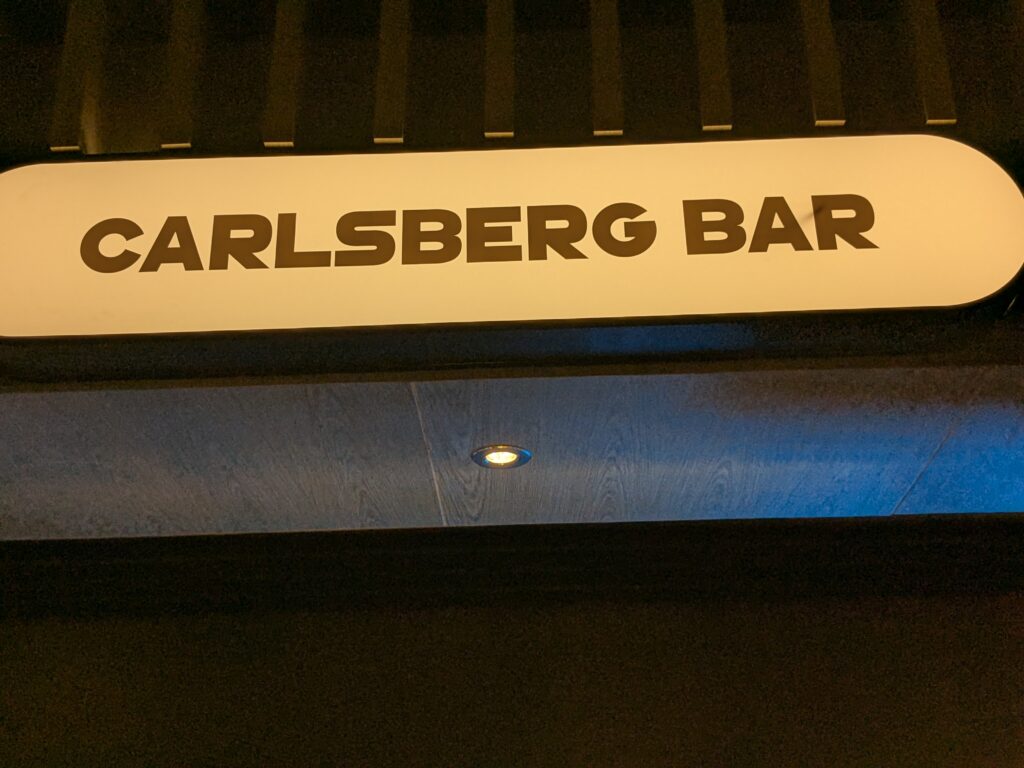 Sign for Carlsberg Bar